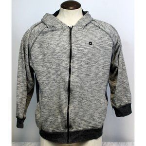 Airwalk Men's Zip Up Hoodie Sweater Sz L Gray Long Sleeves Pockets Lightweight